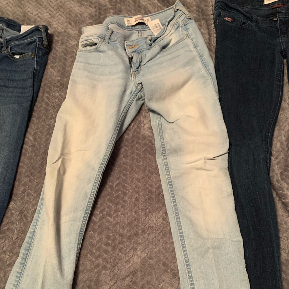 Hollister jeans light blue good shape size 0